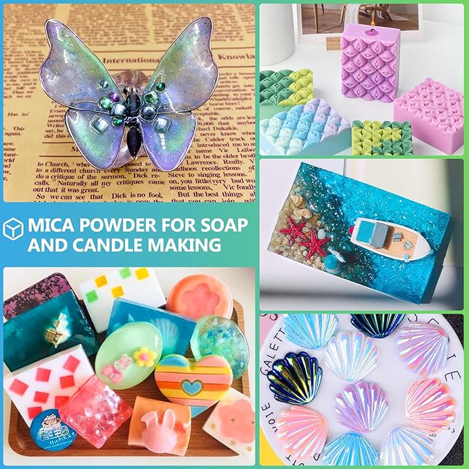 Mica Powder,200g/7.21oz Large Jar,Bright Green Mica Powder Pigment for Epoxy Resin，Lip Gloss，Paint，Dye，Soap Making，Nail Polish,Candle Making,Bath Bombs