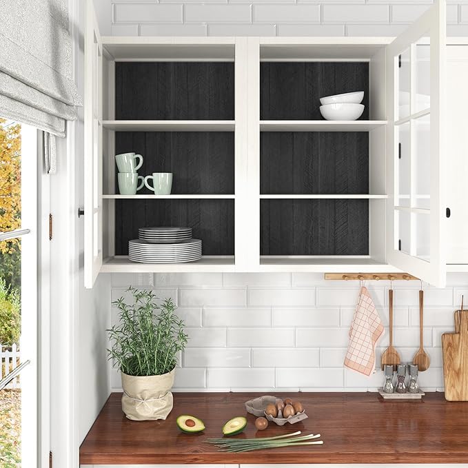 WESTICK Peel and Stick Countertops Wood Contact Paper for Countertops Waterproof Vinyl Countertop Peel and Stick Wood Wallpaper Self Adhesive Wood Grain Contact Paper for Cabinets Table 17.71" x 200"