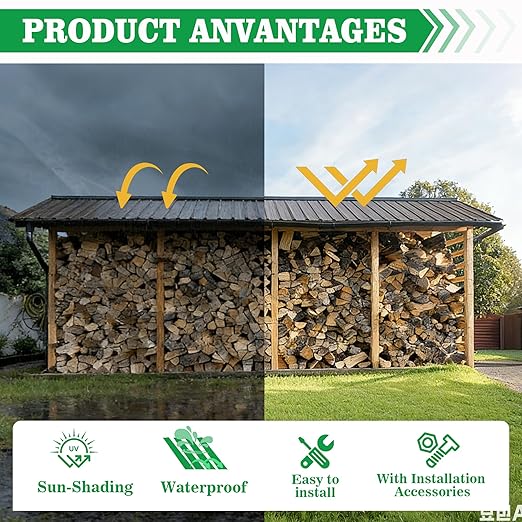 10pcs Metal Roofing Panels, 60.63'' L ×17.72'' W 72.98 ft² Corrugated Metal Sheets, Galvanized Steel Roof Fence Panels for Mobile Homes, Garages, Chicken Coop, Sheds, Stables, Patio, Warm Gray
