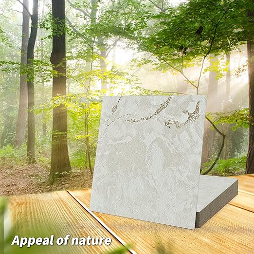 Art3d Peel and Stick Floor Tile, 30-Pack 12 x 12in. Covers 30 Sq.ft, Waterproof Vinyl Flooring Tiles Self Adhesive for Kitchen, Bathroom & Bedroom - White Grey Vein Marble
