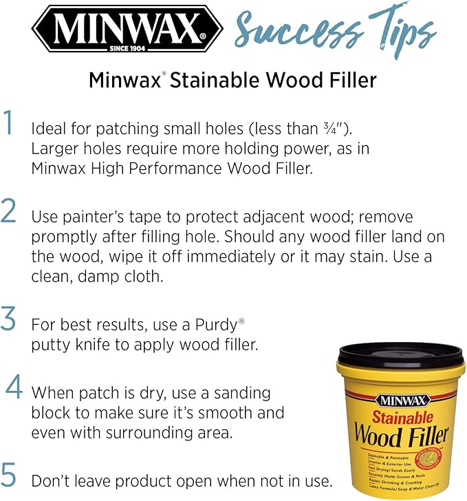 Minwax Stainable Wood Filler, 6 oz, 42852000