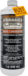 Custom Shop Barrier Bond - Rust Converter & Metal Primer 1-Quart - Rust Inhibitor, Metal Treatment & Protection for Auto, Industrial, Home