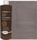 Furniture Clinic Wood Stain | Warm Graphite | Water Based | Fast Drying, Low Odor, & Non-Toxic | for Indoor & Outdoor Furniture and More | Multiple Finishes | (17oz / 500ml)