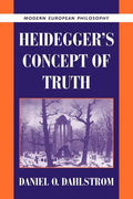 Heidegger's Concept of Truth - Paperback