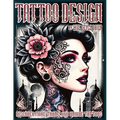 Tattoo Design Book: 2,000 Unique Tattoos - A Journey Through American and Crazy Art, From Flash Designs to Real Tattoos for Artists and Be - Paperback
