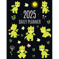 Dragon Planner 2025: Cute Daily Organizer (12 Months) Pretty Scheduler With Friendly Baby Dragon - Paperback