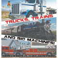 Trucks, Trains and Big Machines! Transportation Books for Kids Children's Transportation Books - Hardcover