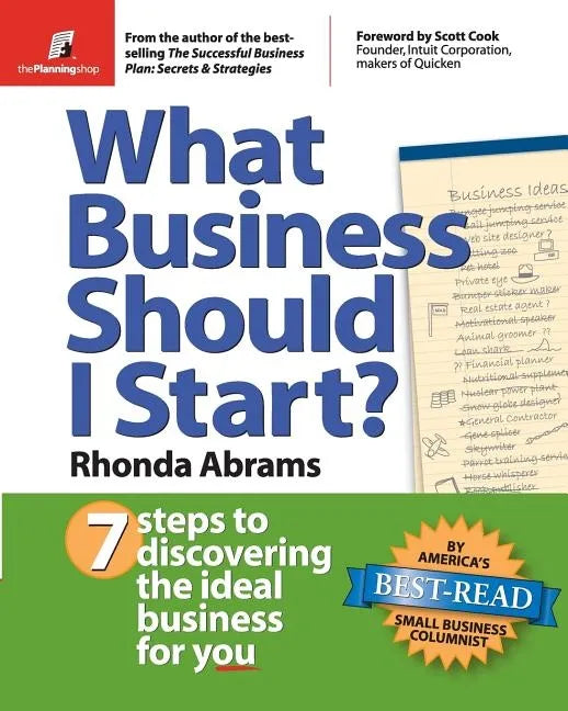 What Business Should I Start?: 7 Steps to Discovering the Ideal Business for You - Paperback