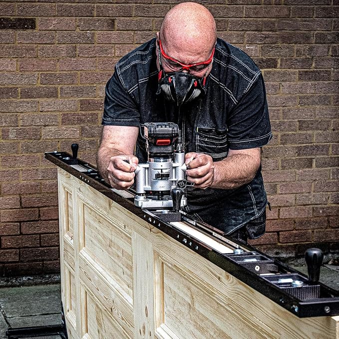 Trend Door Installation Kit, Includes the Adjustable AnyDoor (2'6"–9'), Foot-Operated Door Lifter, Door Stand, Lock & Strike Plate Jigs and Professional Router Bit, U*H/JIG/D9/B3