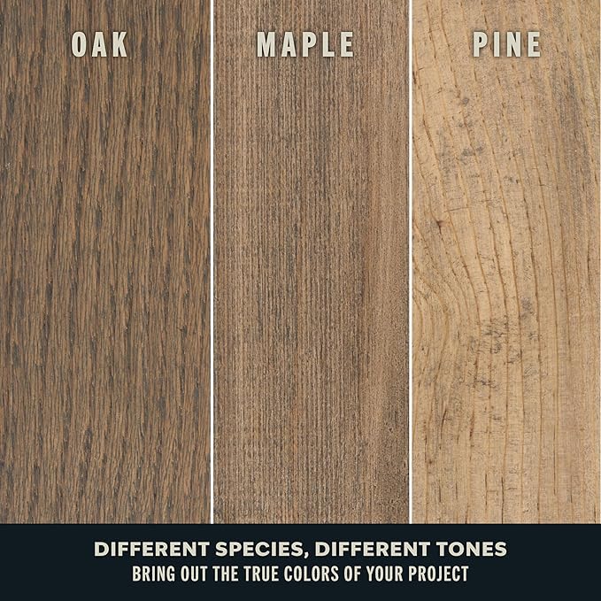Varathane Premium Fast Dry Wood Stain | 1 Hour Dry Time | 1 Coat Color | Interior Wood Stain | Furniture, Cabinets, Doors, Trim | Half Pint | Carbon Gray