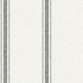Chesapeake Linette Fabric Stripe Wallpaper, Black, Prepasted, Washable, Strippable, 20.5 in x 33 ft