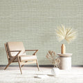 Simon&Siff Textured Grasscloth Peel and Stick Wallpaper 17.7"x197" Neutral Faux Grassweave Wallpaper Waterproof Self Adhesive Removable Wallpaper Mural for Home Decor Bedroom Kitchen Cabinet