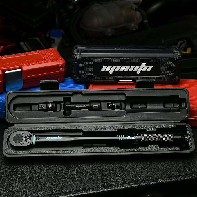 EPAuto 3/8-Inch Drive Click Torque Wrench, 10-80 Ft-lb./ 13.6-108.5 Nm | 3/8-Inch Drive Click Torque Wrench, 10-80 ft-lb / 13.6-108.5