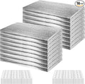 16P Garage Door Insulation Kit Panels 3MM 16x8FT for Double Garage Door, Pre-Cut Bubble Reflective Aluminum Foil Sheet 120 Tape, DIY Install Temperature Control Block Summer Heat & Winter Cold(24x48)