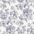 RoomMates Tamara Day RMK12577RL Blue Flower Girl Peel and Stick Wallpaper