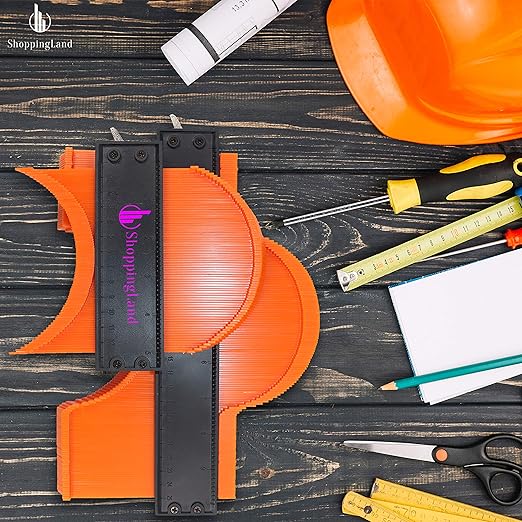 The Super Gauge Shape and Outline Tool, Contour Gauge for Perfect Woodworking, Carpentry, Construction - Adjustable Profile for Precision Copying of Irregular Shapes - Enhance DIY Projects (10"& 5")