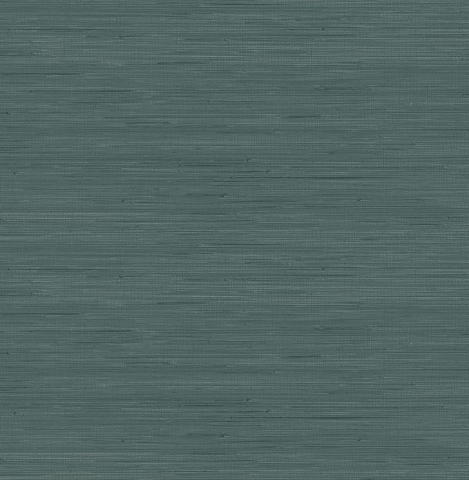 NuWallpaper x Society Social Peacock Classic Faux Grasscloth Peel & Stick Wallpaper, Teal