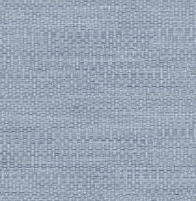 NuWallpaper x Society Social Classic Faux Grasscloth Peel and Stick Wallpaper, Mineral Blue