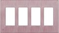 ENERLITES Elite Series Screwless Decorator Wall Plate Child Safe Outlet Cover, Gloss Finish, Size 4-Gang 4.68" H x 8.30" L, Unbreakable Polycarbonate Thermoplastic, SI8834-BRG, Brushed Rose Gold
