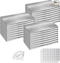 Garage Door Insulation Kit 24P Double Bubble Window Heat Insulation Panels, 6MM 24x8FT Reflective Aluminum Foil Summer Barrier Insulation Sheets with 240 Tapes for Garage Greenhouse Attic(24x48)