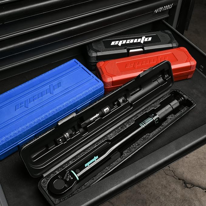 EPAuto 3/8-Inch Drive Click Torque Wrench, 10-80 Ft-lb./ 13.6-108.5 Nm | 3/8-Inch Drive Click Torque Wrench, 10-80 ft-lb / 13.6-108.5