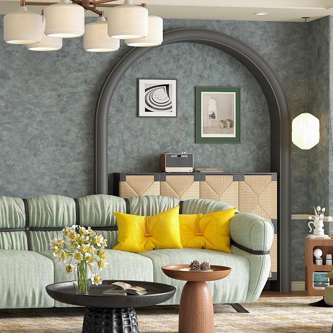 Concrete Peel and Stick Wallpaper Textured Wall Vinyl Covering 48"x197" Blue/Grey Mid Century Modern Wallpaper Cement Industrial Dark Wall Paper Rust Distressed Metallic Contact Paper for Bedroom
