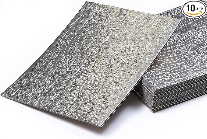 Siless Liner 157 mil 51 sqft Aluminum Foil Finish Car Sound Deadening & Heat Insulation Closed Cell Foam - PE Foam Sound Deadener