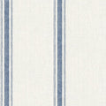 Chesapeake Blue Linette Fabric Stripe Wallpaper, 3115-12462