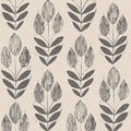 NuWallpaper Folk Tulip Peel and Stick Wallpaper, Neutral, Textured Removable Wallpaper, 20.5 in x 18 ft