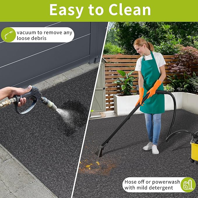 Oil Spill Mat - 96" x 60" Absorbent Oil Garage Floor Mat for Under Car - Protect Driveway from Drips, Spills, Stains, Reusable & Durable Garage Floor Protection Mat with Waterproof Backing