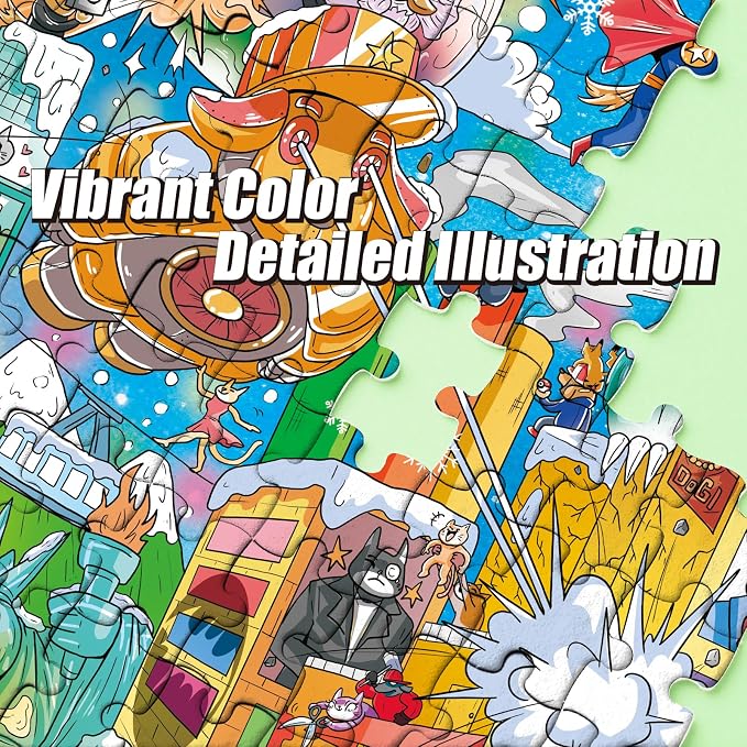 Antelope - 1000 Piece Puzzle for Adults, Time Square Adventure Jigsaw Puzzles 1000 Pieces, High Resolution, Matte Finish, Smooth Edging, No Dust Creative Artistic Puzzle