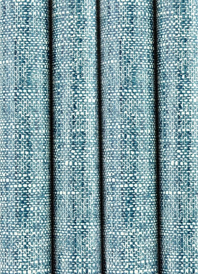 NuWallpaper NU2918 Navy Poplin Texture Peel & Stick Wallpaper, Blue