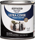 Rust-Oleum 1976730-6PK Painter's Touch Latex Paint, Half Pint, Flat Black, (Pack of 6)