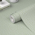 WADILE Grasscloth Peel and Stick Wallpaper 15.7in x 196.8in Light Green | Textured contact paper, Faux linen, Vinyl material, Cabinets, Self adhesive