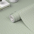 WADILE Grasscloth Peel and Stick Wallpaper 15.7in x 393.7in Light Green | Textured contact paper, Faux linen, Vinyl material, Cabinets, Self adhesive