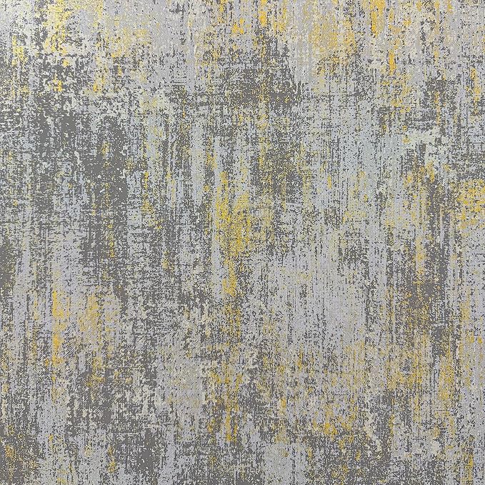 JiffDiff Vintage Metallic Peel and Stick Wallpaper Self Adhesive Industrial Metallic Concrete Wall Paper Modern Stick on Wallpaper Contact Paper (17.3" x 120" Light Gray)