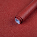 Dark Red Peel and Stick Self Adhesive Wallpaper Embossed Silk Contact Paper | 15.7" X 196.8" Removable Waterproof Bathroom Countertop Contact Paper Kitchen Vinyl Wrap for Cabinet Wall Cover