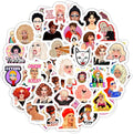 BulbaCraft Drag Queen Stickers for Water Bottle and Laptop - Pride Party Supplies, Decorations & Gifts, Waterproof Vinyl Decals, Gifts for Women & Men