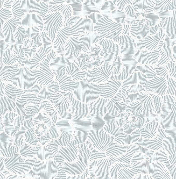 NuWallpaper by WallPops NUS4048 Saraya Peel & Stick Wallpaper, Blue