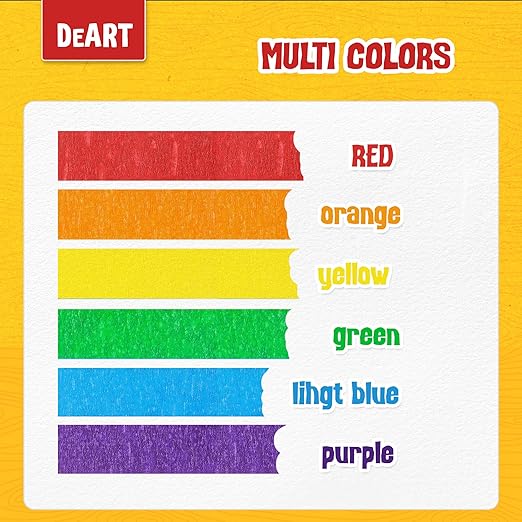 DEART Colored Masking Tape Painters Tape Writable 12 or 8 Pack 1 inch or 0.6 Inches for Arts & Crafts Labeling Coding Whiteboard Dry Erase Board Tape Thin Paper Tape Craft Supplies Scrapbook