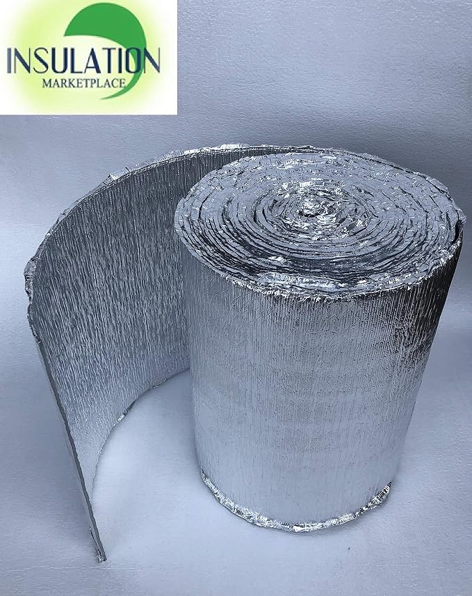 SmartSHIELD -3mm 16"x50Ft Reflective Insulation roll, Foam Core Radiant Barrier, Thermal Insulation Shield, Commercial Grade (16"x50')