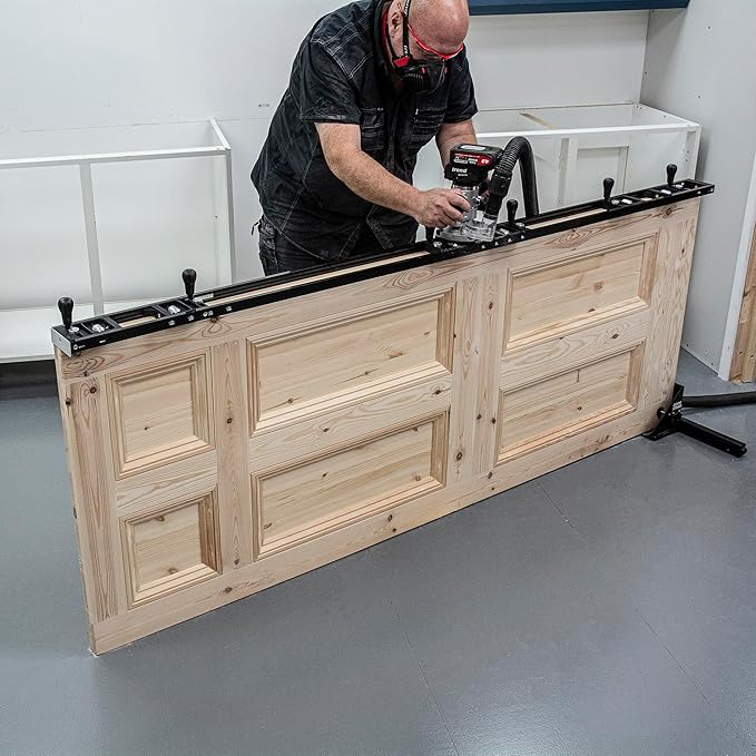 Trend 9ft AnyDoor Butt Hinge Template Kit, Adjustable Router Jig for Accurate Door and Frame Hinge Recessing, Fits Square and Radius Hinges, H/JIG/D9