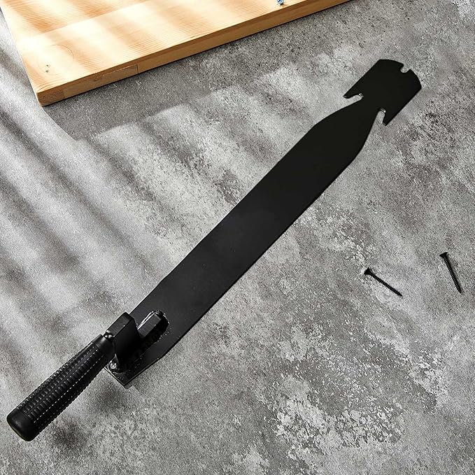 Shingle Slaters Ripper, Steel Roof Ripper Shingle Remover Slate Puller Rip Slate Slating Nail Remover for Slaters Roofers Roofing(Black,18 Inch)