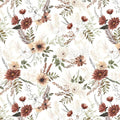 Dimoon 17.3''x385'' Floral Peel and Stick Wallpaper Vintage Beige Antique Contact Paper Bathroom Village Country Cottage Wallpaper Farmhouse Renter Friendly Geometry Waterproof Kitchen Bedroom Vinyl