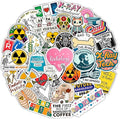 100Pcs Radiology Stickers, Rad Tech Stickers, Xray Decals for Water Bottle and Laptop - Radiology Party Supplies & Decorations - Rad Tech Gifts for Women & Men