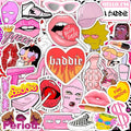 BulbaCraft Baddie Stickers and Laptop Decals — Baddie Party Decorations, Aesthetic Slay Stickers for Water Bottles, Gifts for Women & Men