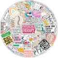 100Pcs Physical Therapy Stickers and Decals for Water Bottle, Laptop - Physical Therapist Gifts & Party Decorations - Medical, Occupational Therapy Stickers- Gift for Women & Men