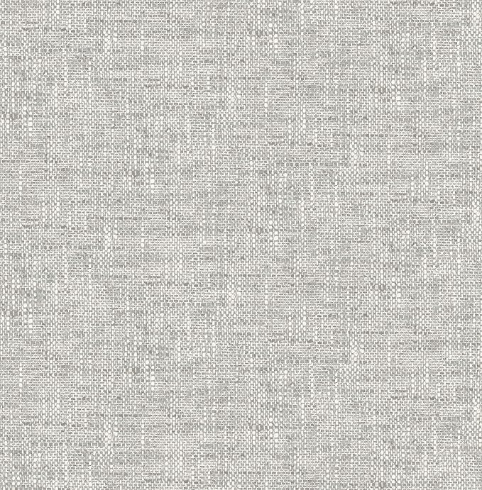 NuWallpaper Poplin Texture Peel and Stick Wallpaper, Grey, Textured Removable Wallpaper, 20.5 in x 18 ft