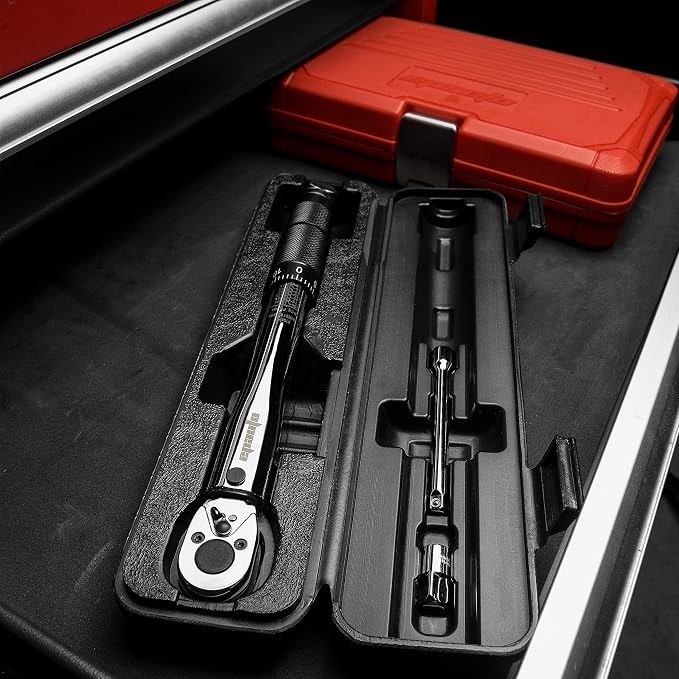 EPAuto 1/4-Inch Drive Click Torque Wrench, 20-200 In.-lb./ 2.26~22.6 Nm | 1/4-Inch (20-200 in.-lb. / 2.26 ~ 22.6 Nm)