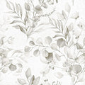 Naphite Gray Floral Peel and Stick Wallpaper Boho Farmhouse 590in17.3in | Watercolor Eucalyptus Leaf, Thicken,Self Adhesive Wallpaper for Renter Bedroom Bathroom, Removable,Contact Paper for Cabinets